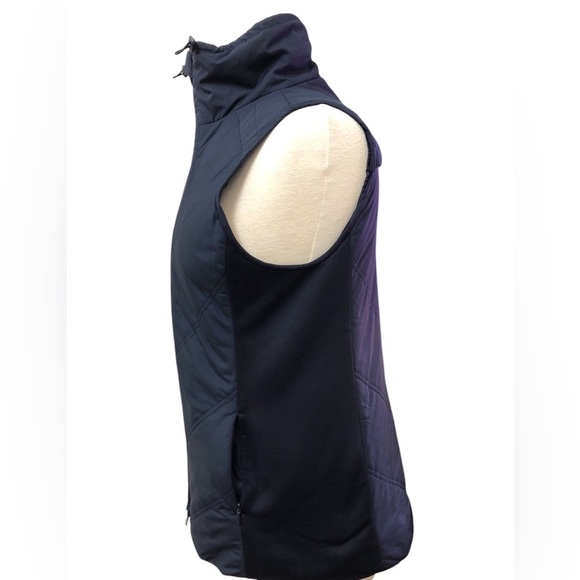 T by Talbots Navy Chevron Quilted Vest - Picture 4 of 12